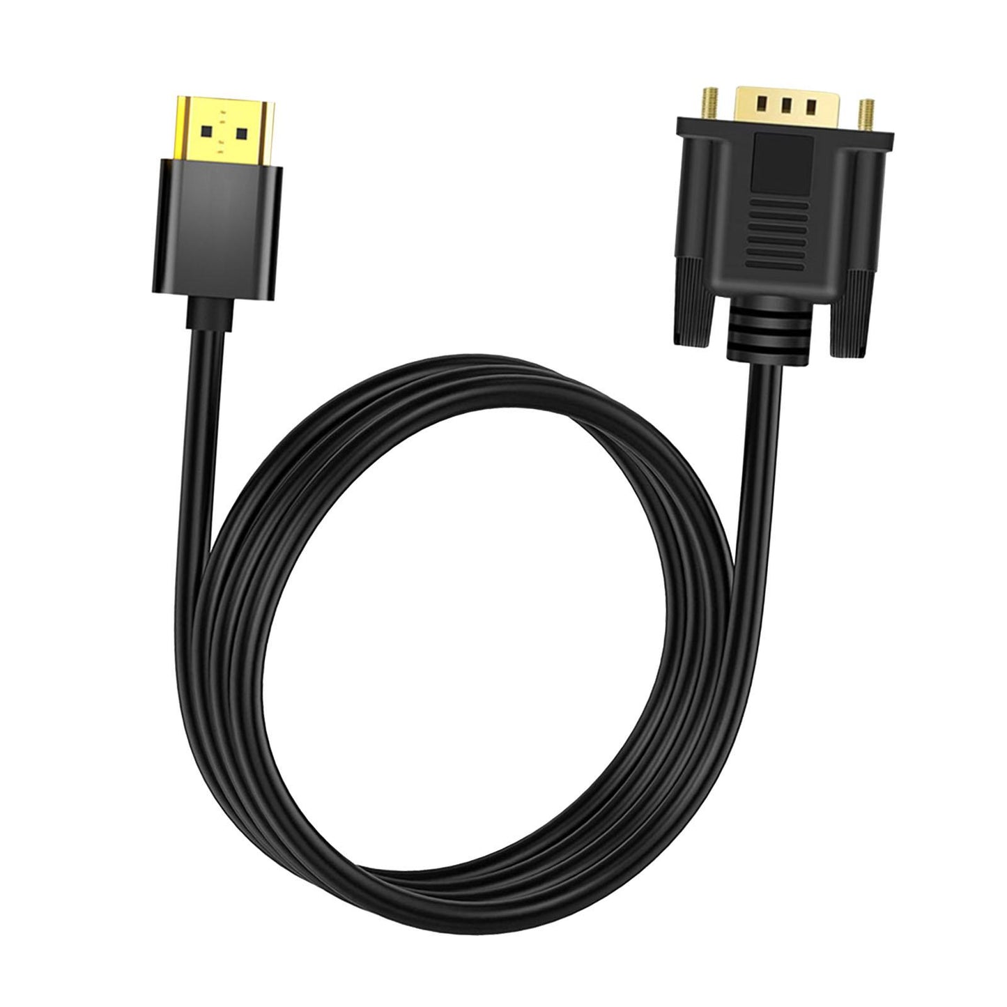 HDMI to VGA Cable Male to Male uni directional for Laptop PC Monitor 1m