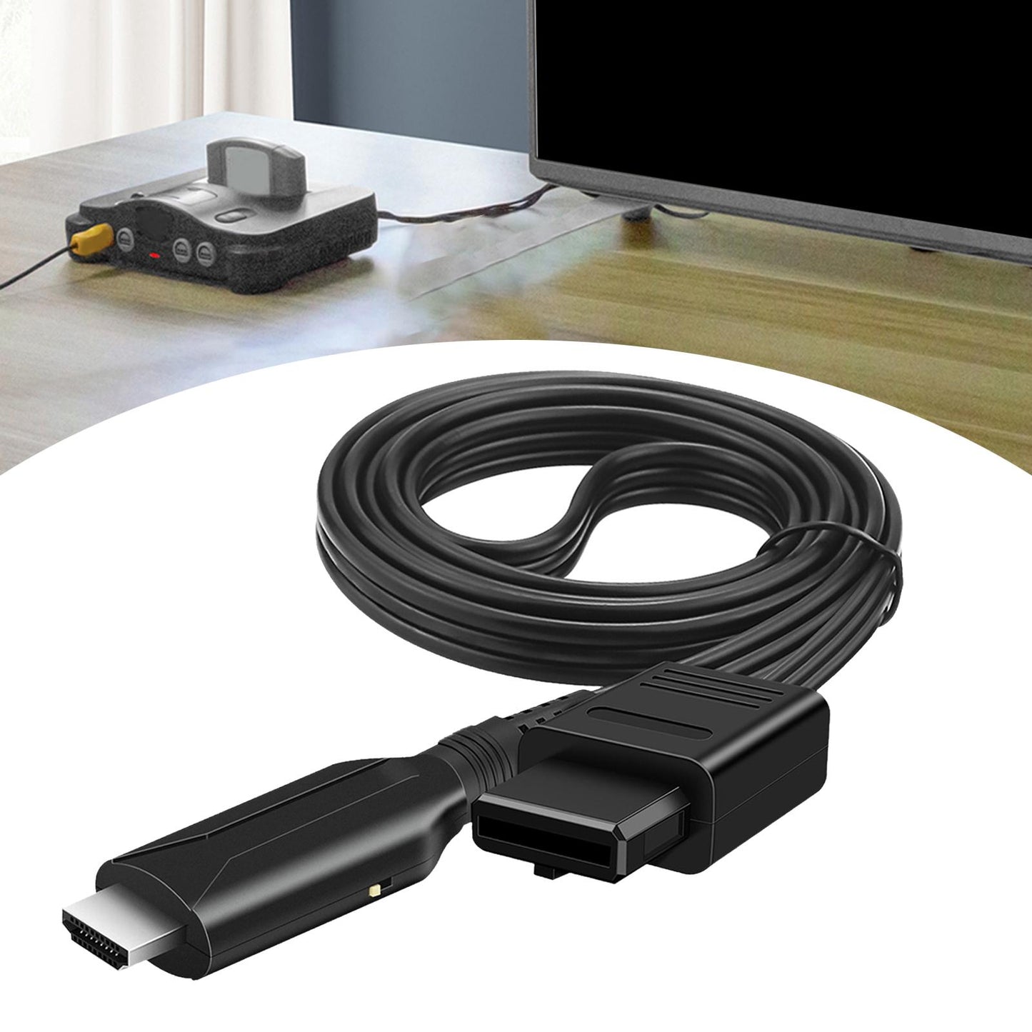 N64 to HDMI Adapter Cable 1080P/720P Flexible Portable HDMI Cable Compact
