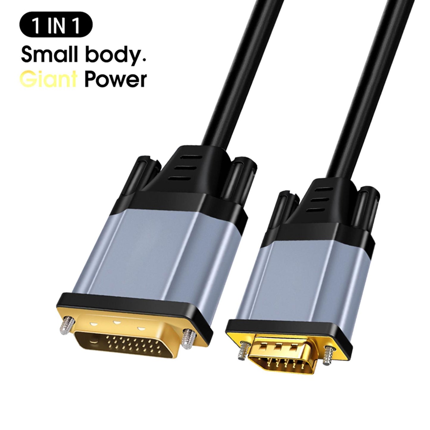 Dvi-D to VGA Cable Digital Video Cable for PC DVD Monitor HDTV Projector 2m