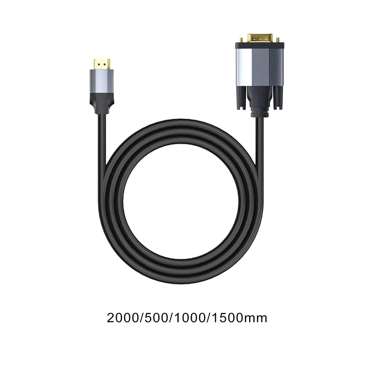 HDMI to VGA Cable Plug and Play for Desktops TV Boxes for Set Top Boxes 2000mm