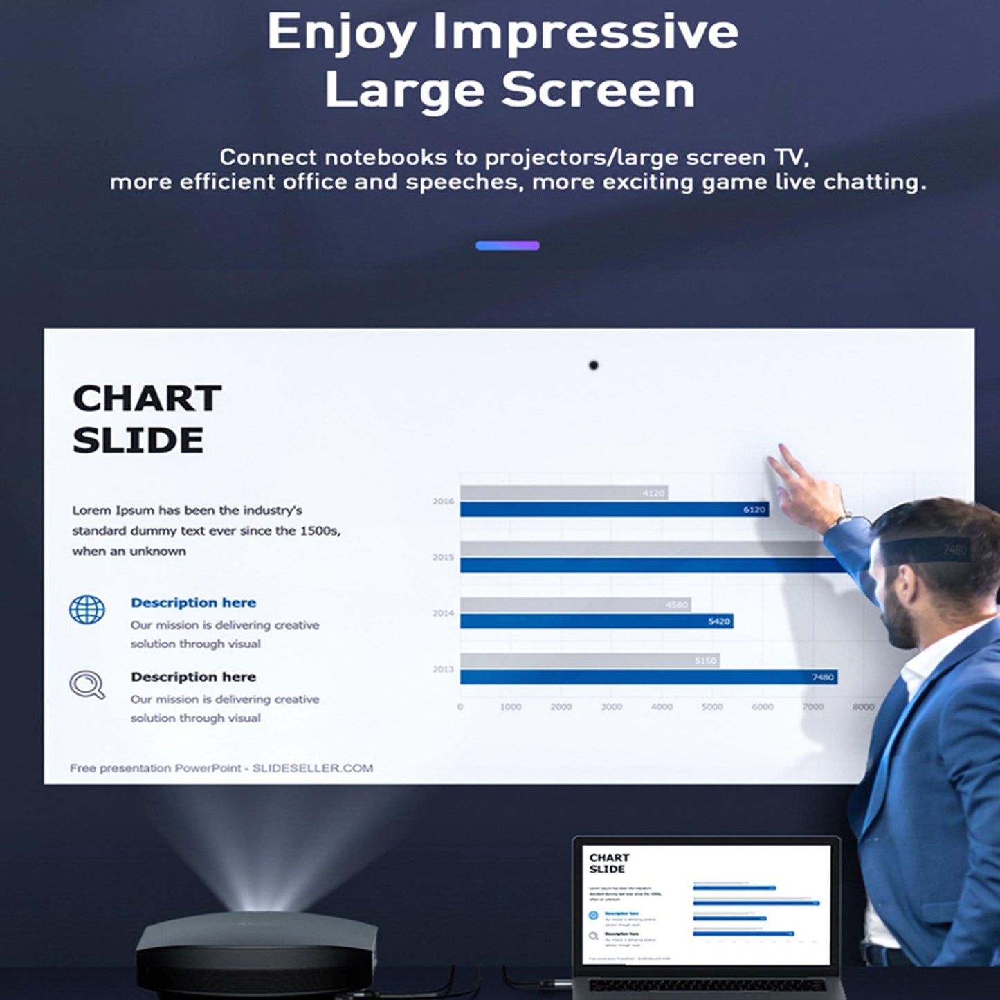 HDMI to VGA Cable Plug and Play for Desktops TV Boxes for Set Top Boxes 1500mm