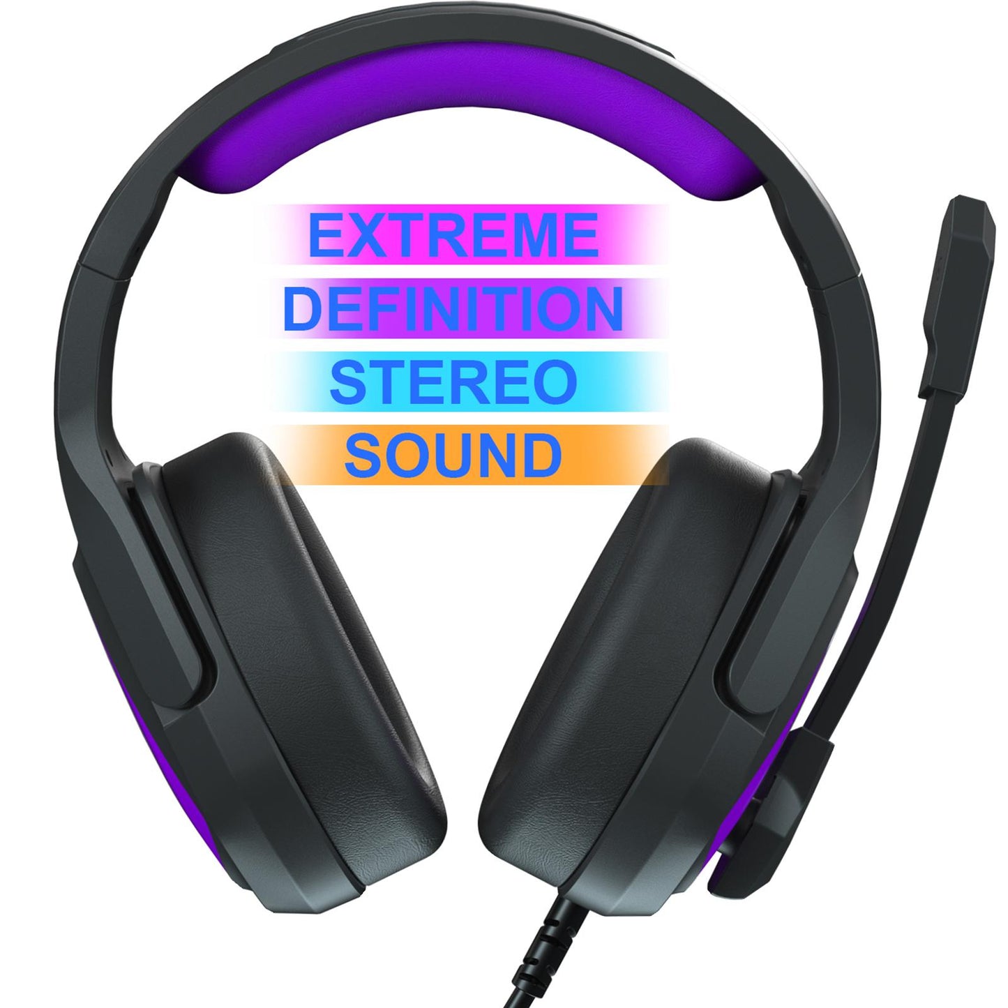 Gaming Headset Stereo Bass Surround Over Ear Headphone for PS4 Computer PC