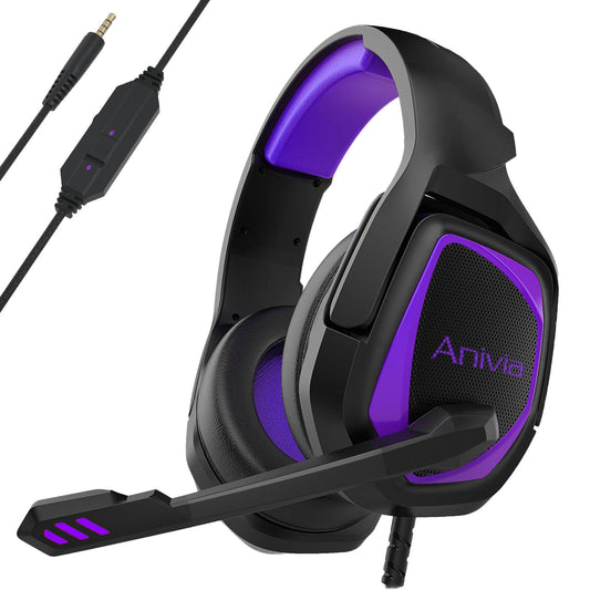 Gaming Headset Stereo Bass Surround Over Ear Headphone for PS4 Computer PC