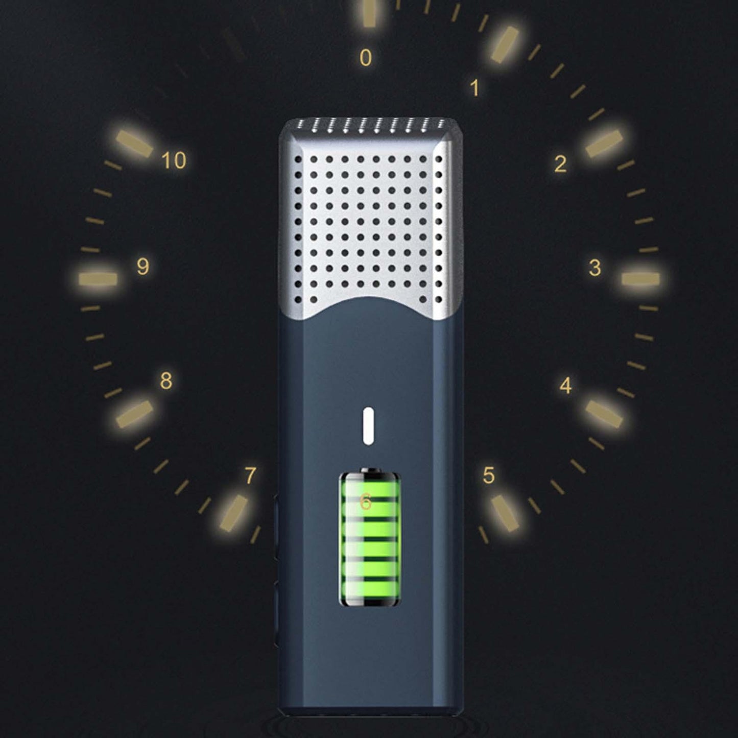 Mini Lavalier Microphone Type C with Charging Case Clip On for Live Steam Blue