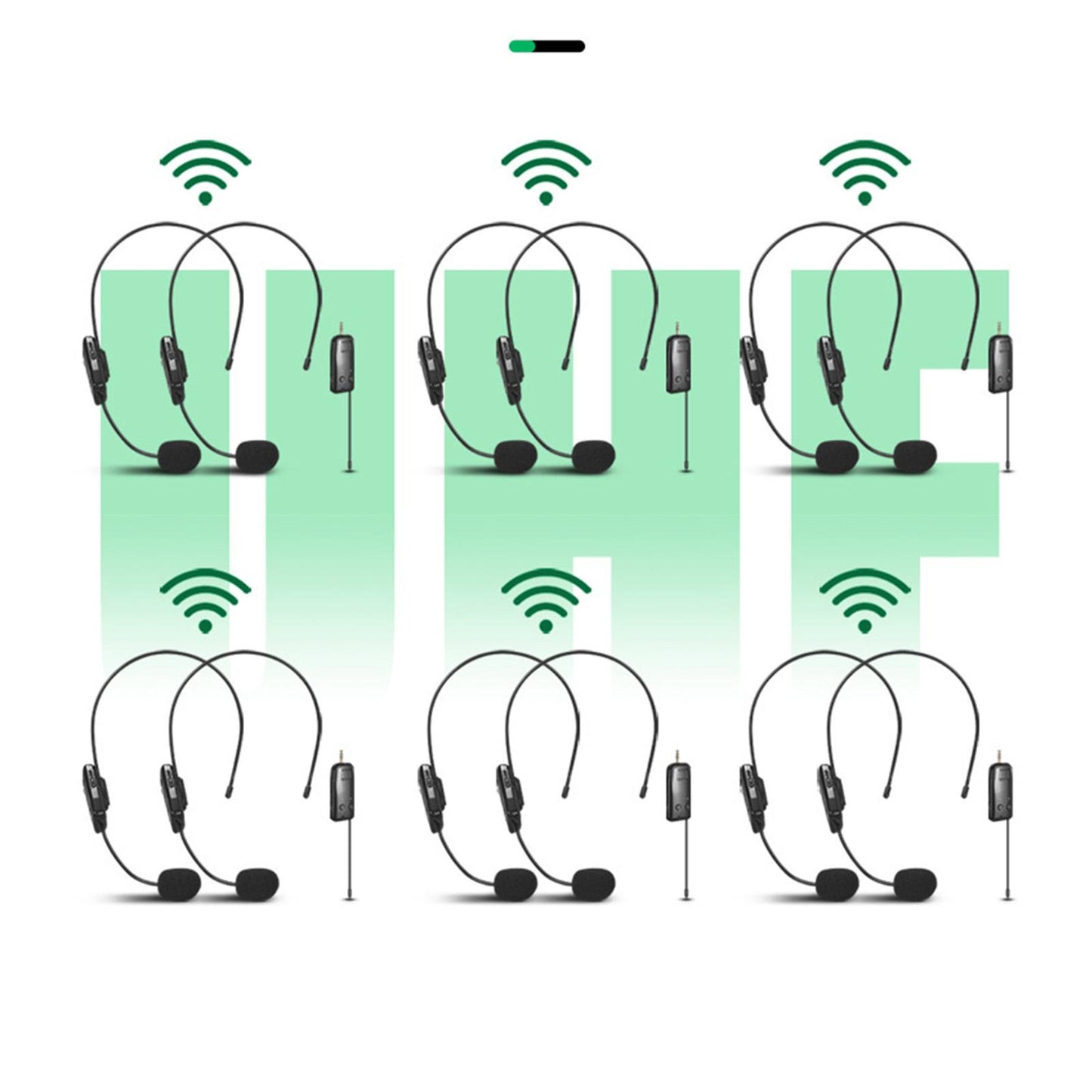 Handheld Headset Microphone Multipurpose for PC Laptop  Dual Headset