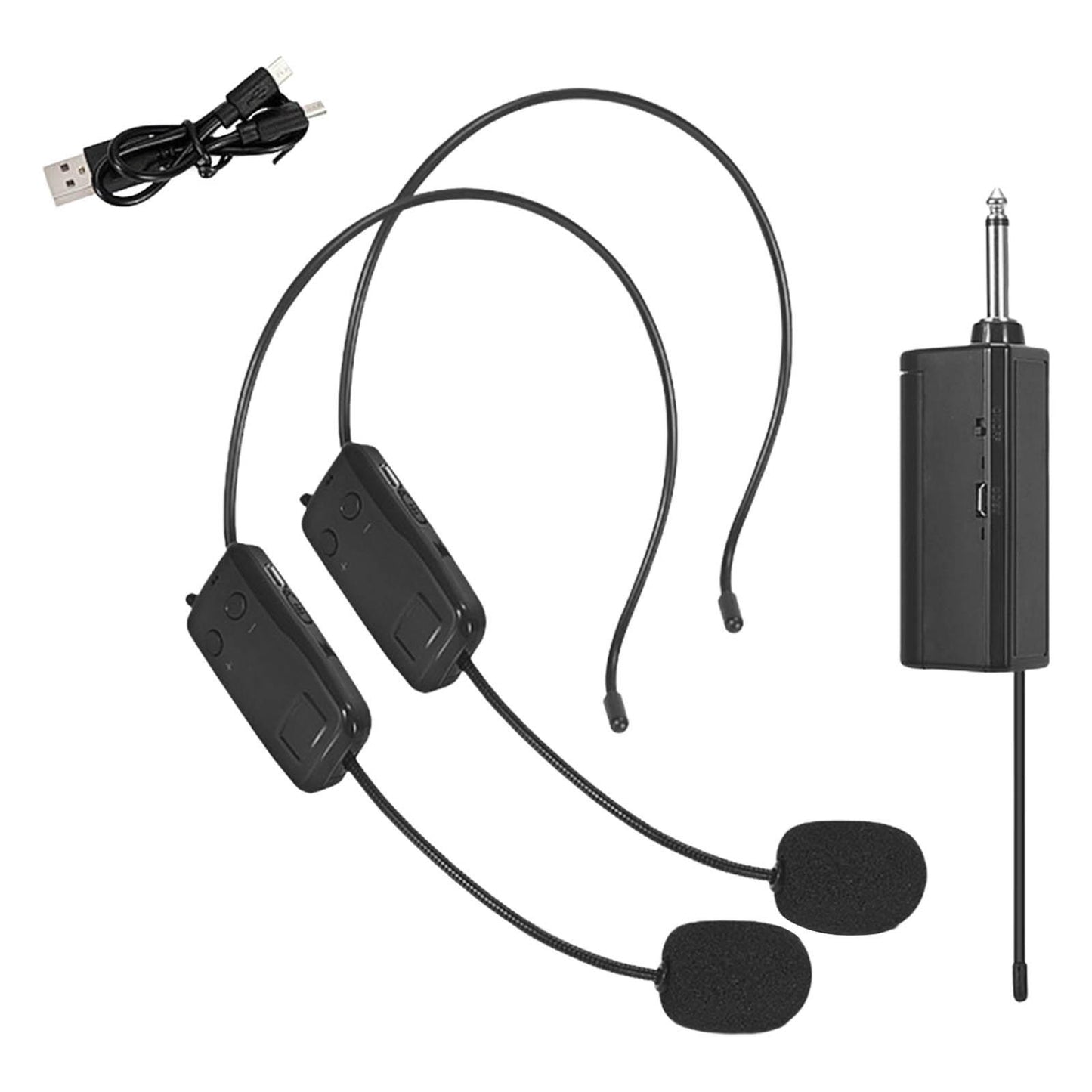 Handheld Headset Microphone Multipurpose for PC Laptop  Dual Headset