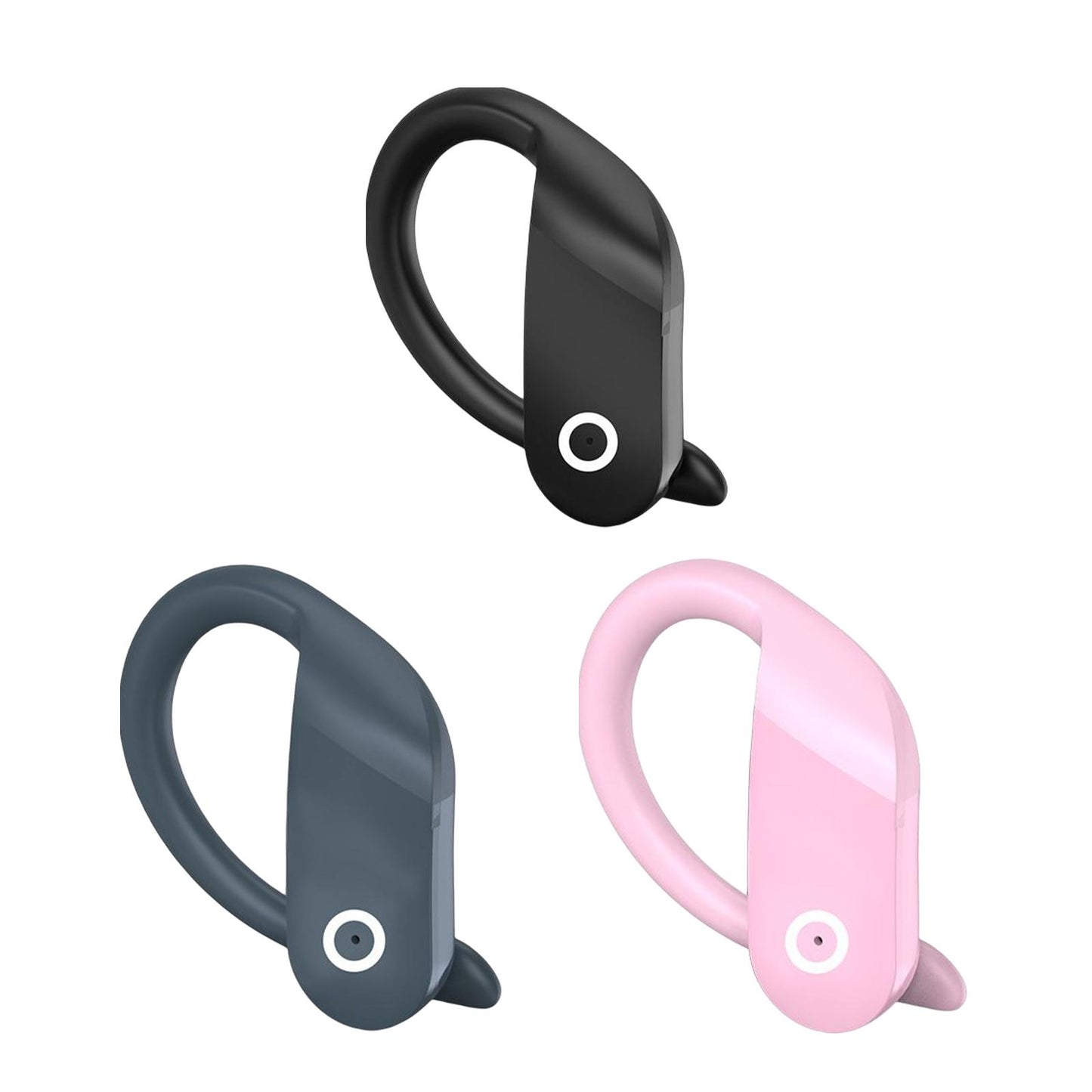 Headset Earpiece Business Earphone Ear Hook Waterproof Headphone for Yoga Black Bagged