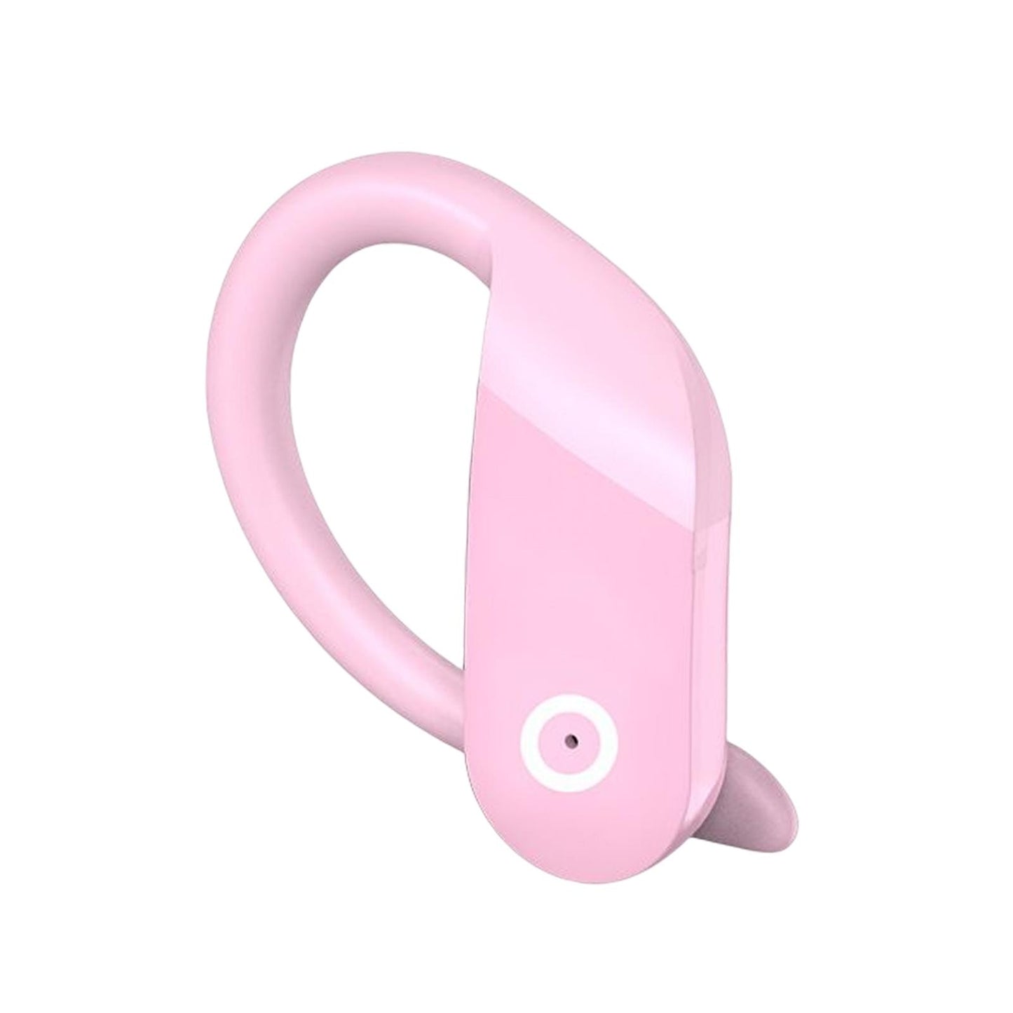 Headset Earpiece Business Earphone Ear Hook Waterproof Headphone for Yoga Pink Bagged