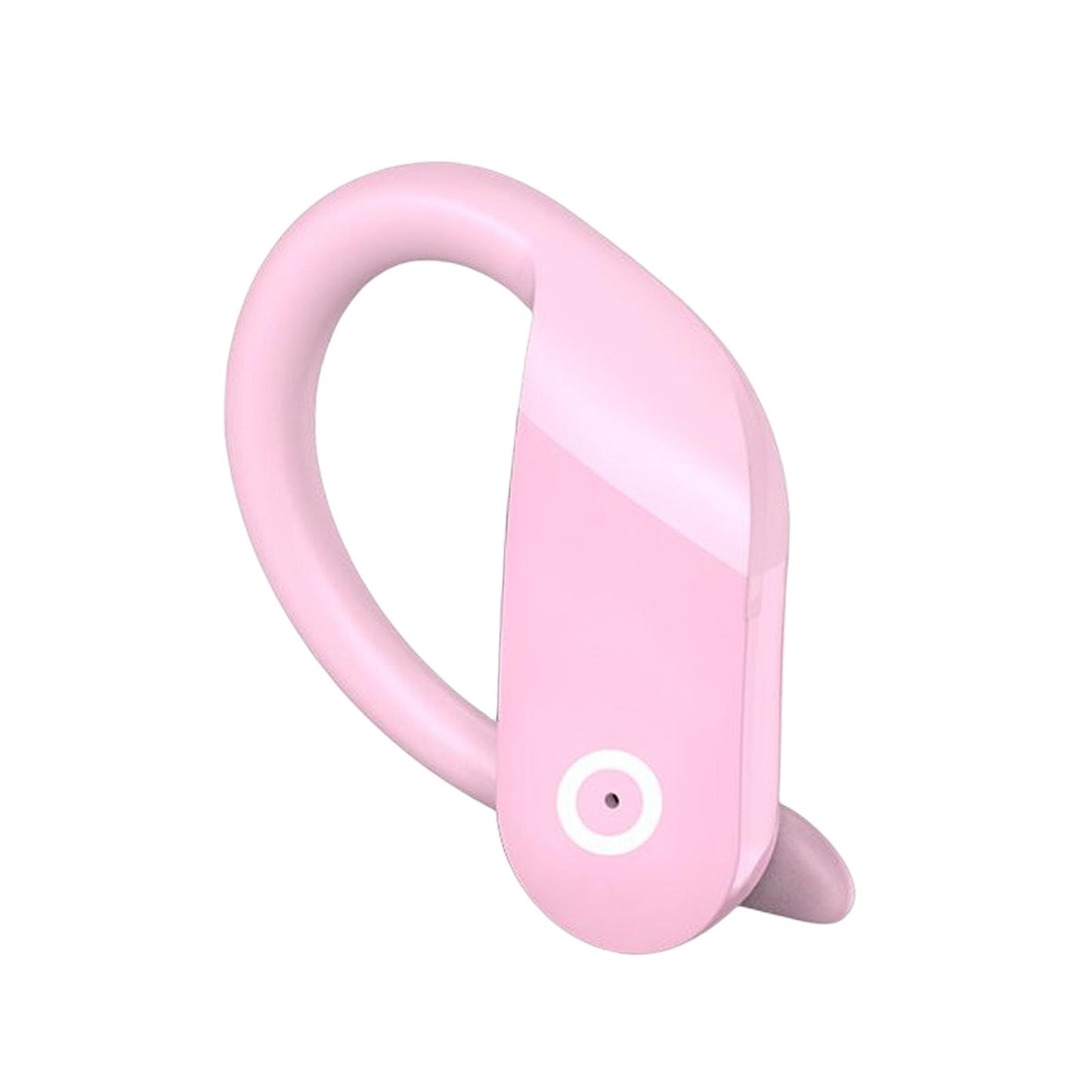 Headset Earpiece Business Earphone Ear Hook Waterproof Headphone for Yoga Pink Bagged
