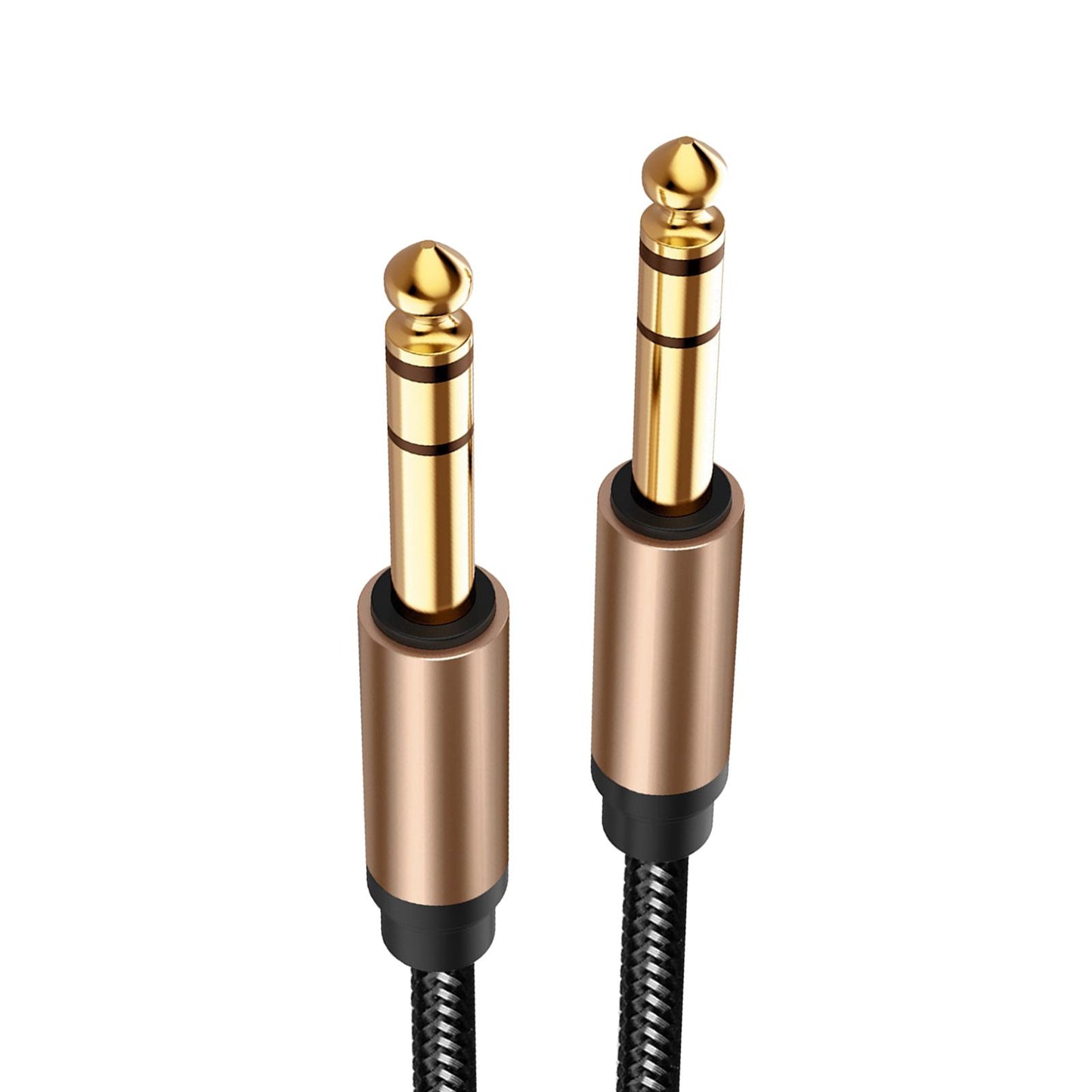 6.35mm Stereo Audio Instrument Cable for Microphone Electric Guitar Mixer