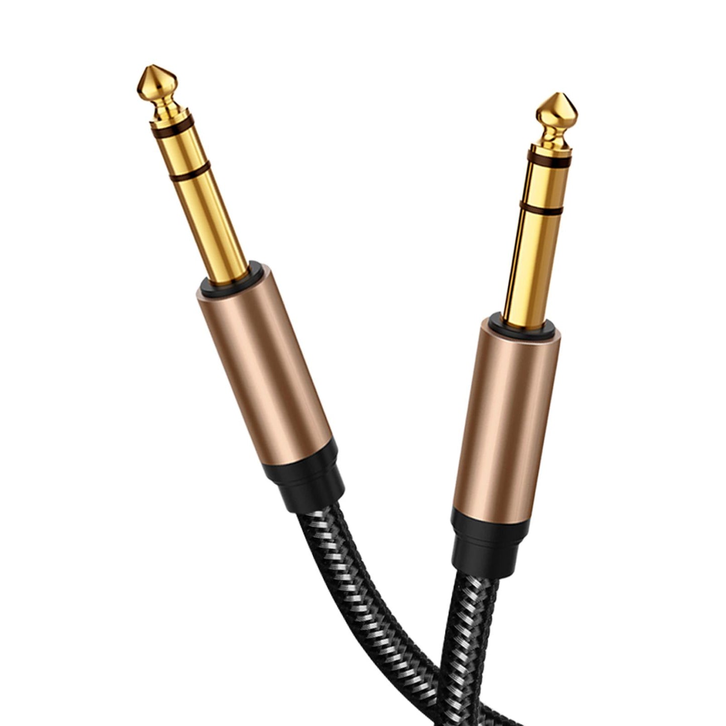 6.35mm Stereo Audio Instrument Cable for Microphone Electric Guitar Mixer