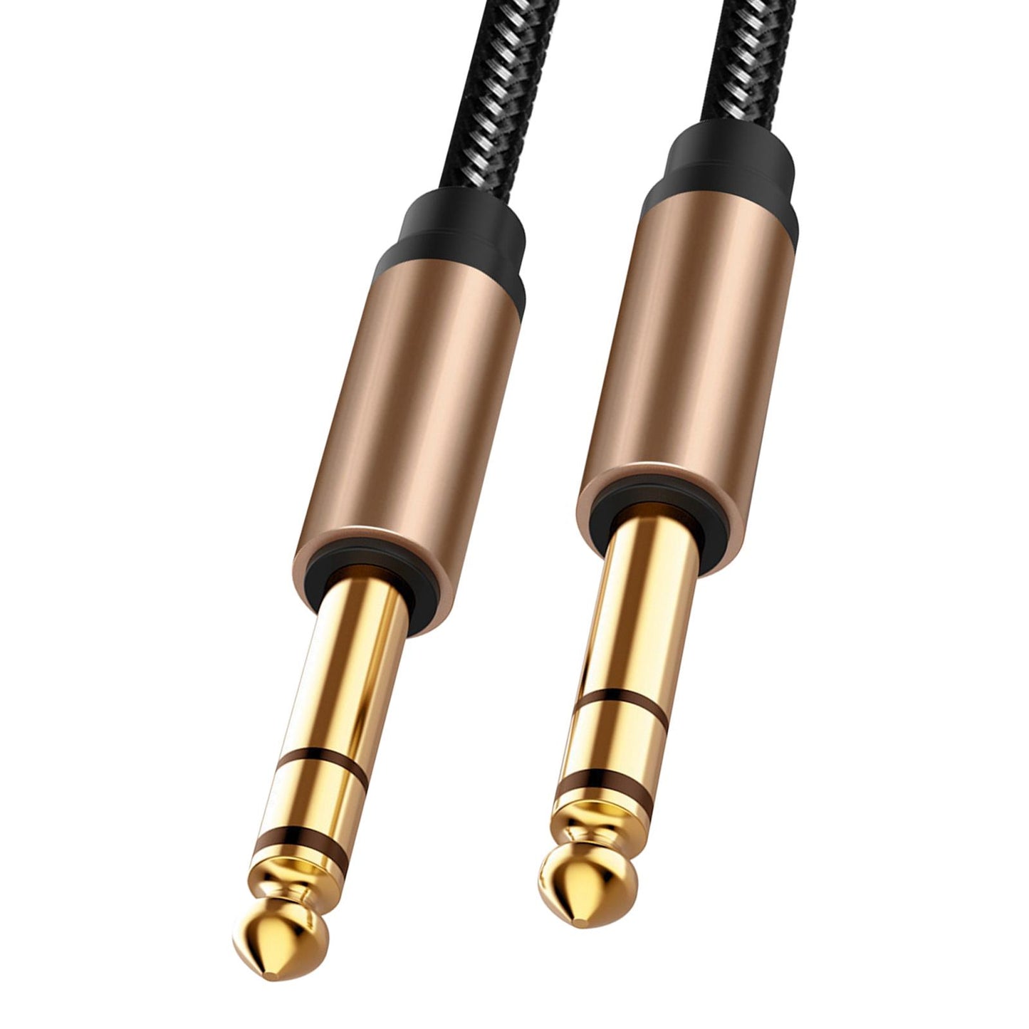 6.35mm Stereo Audio Instrument Cable for Microphone Electric Guitar Mixer