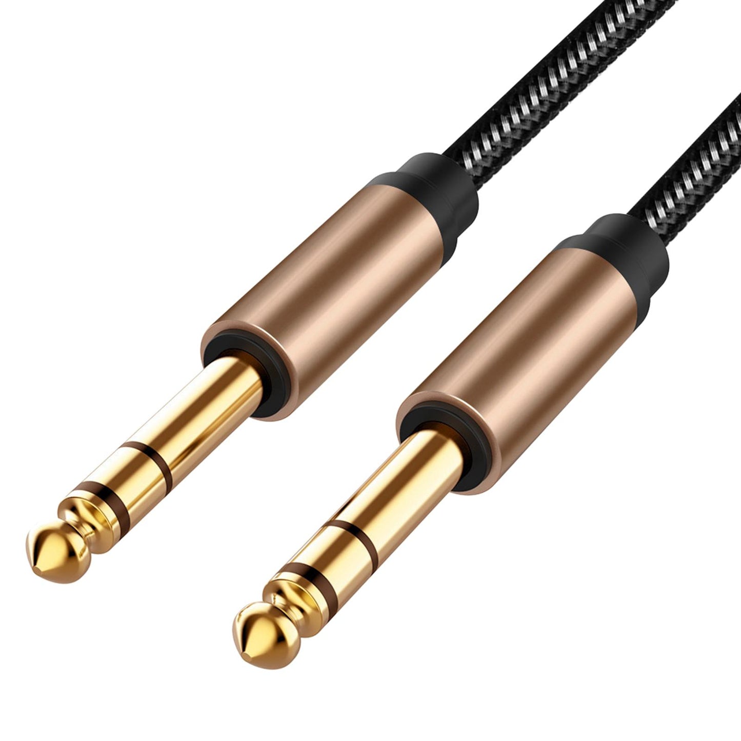 6.35mm Stereo Audio Instrument Cable for Microphone Electric Guitar Mixer