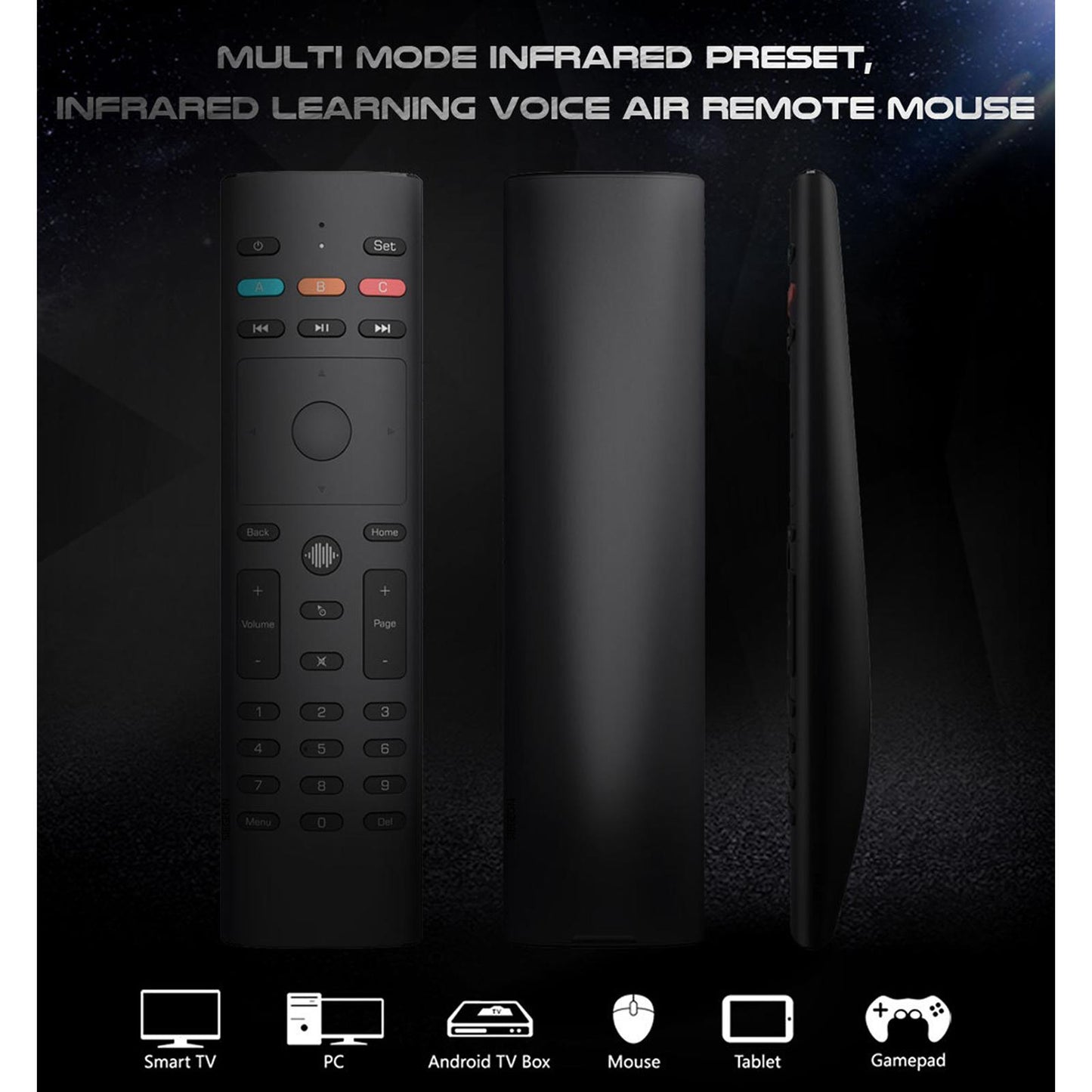 Remote Controller G40S 2.4G Voice Assistant 33Keys USB for Android PC