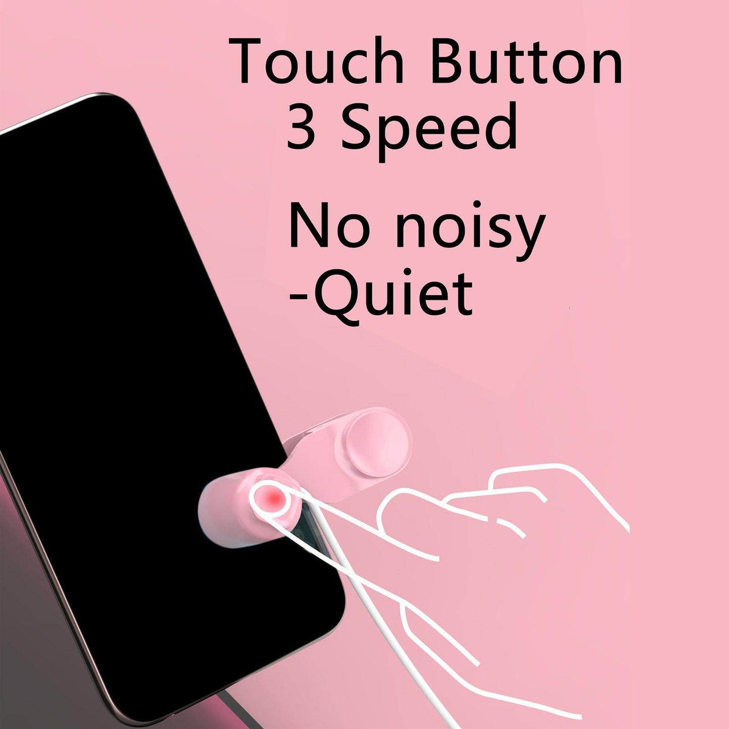 Mobile Phone Screen Clickers Mute Single Connection Live Broadcast pink