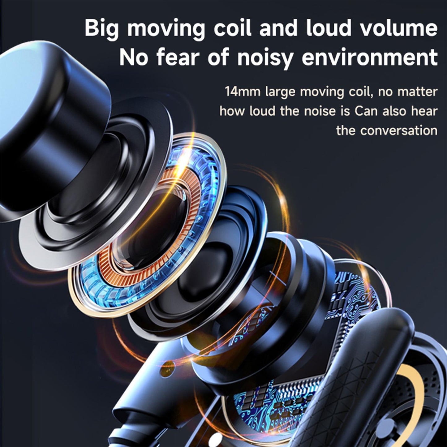 Wireless Earbuds with Case for Games Sports Exercise White