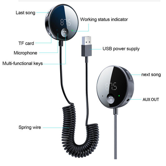 Car MP3 Music Player Support TF Card Radio Adapter for Phones Audio Players