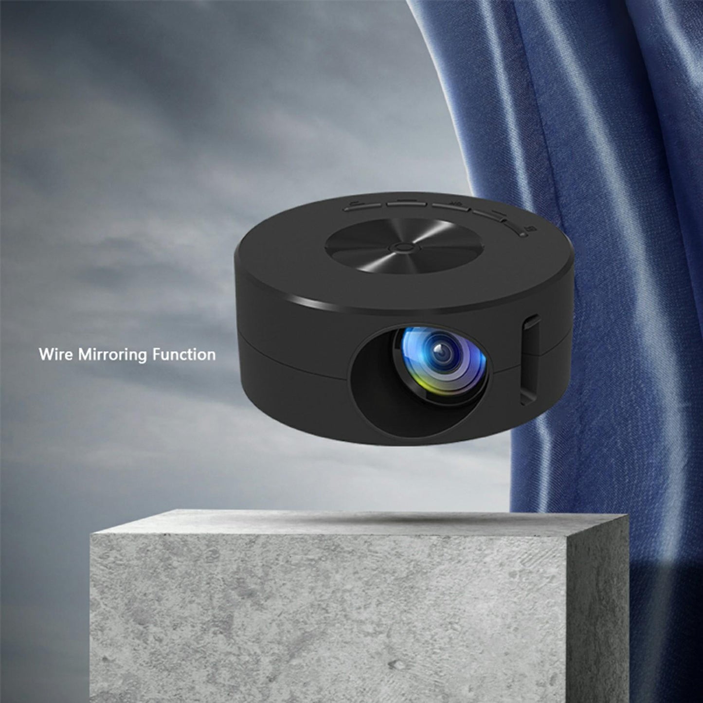 Mini Projector Panel Keys Optical Lens for Outdoor phone Household