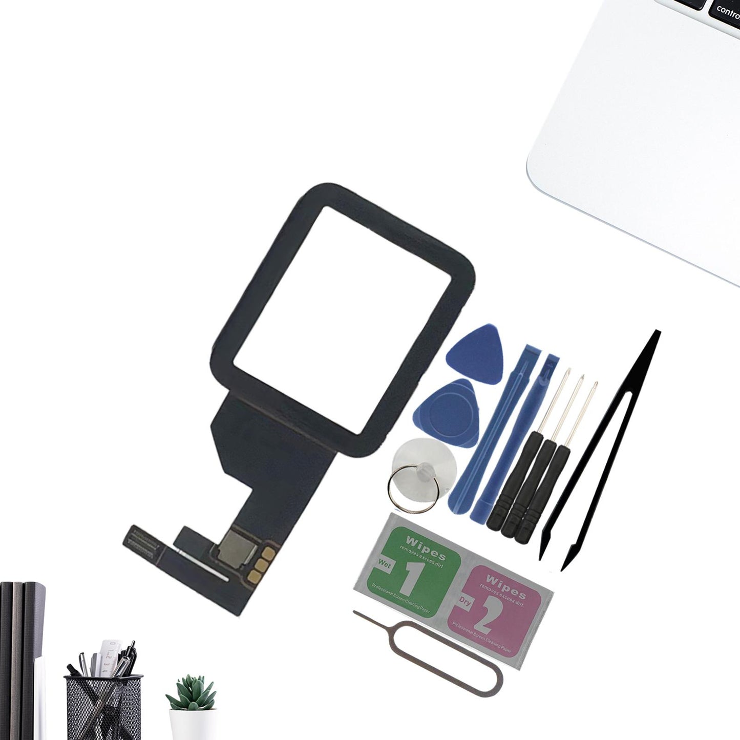 Front Lens Digitizer Replacement Repair Kit for S1 38mm Watch