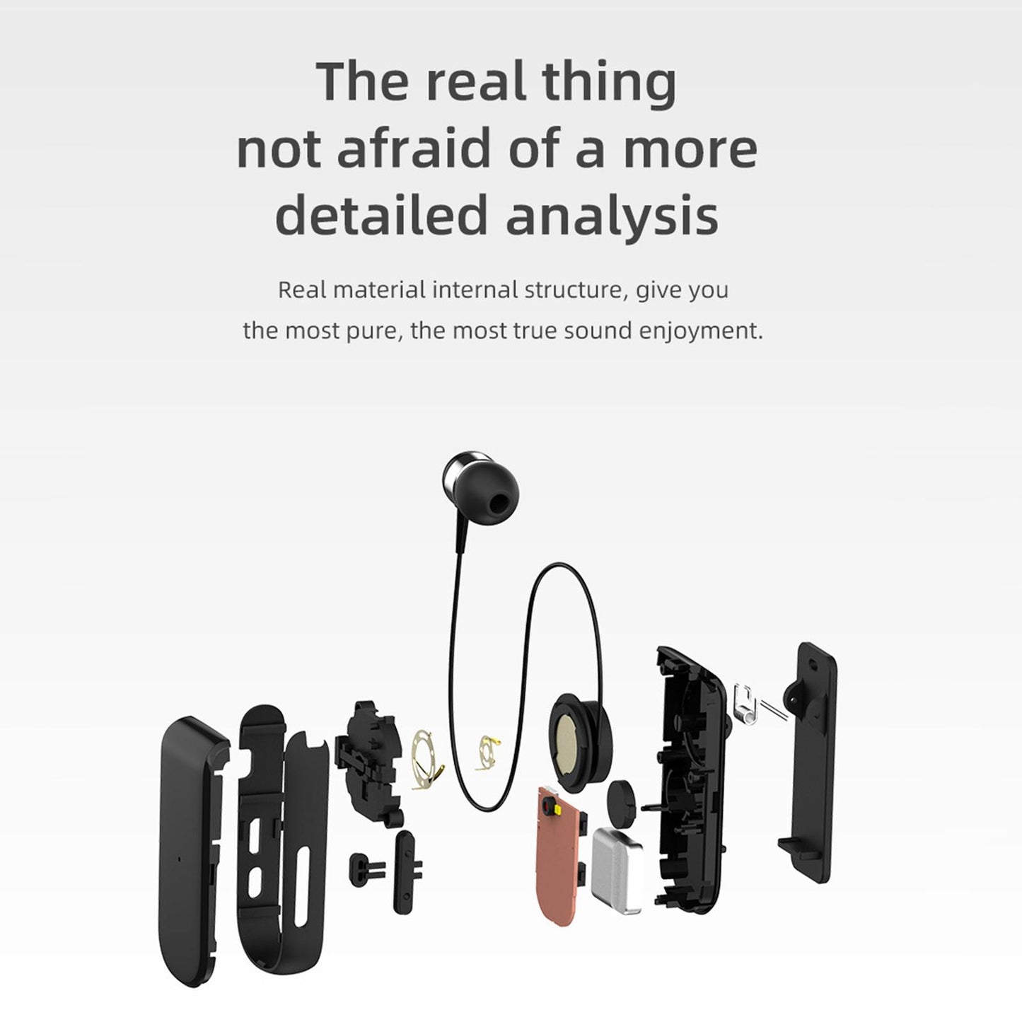 collar Earphone in Ear Lightweight Vibration for Running Sport Gifts Black