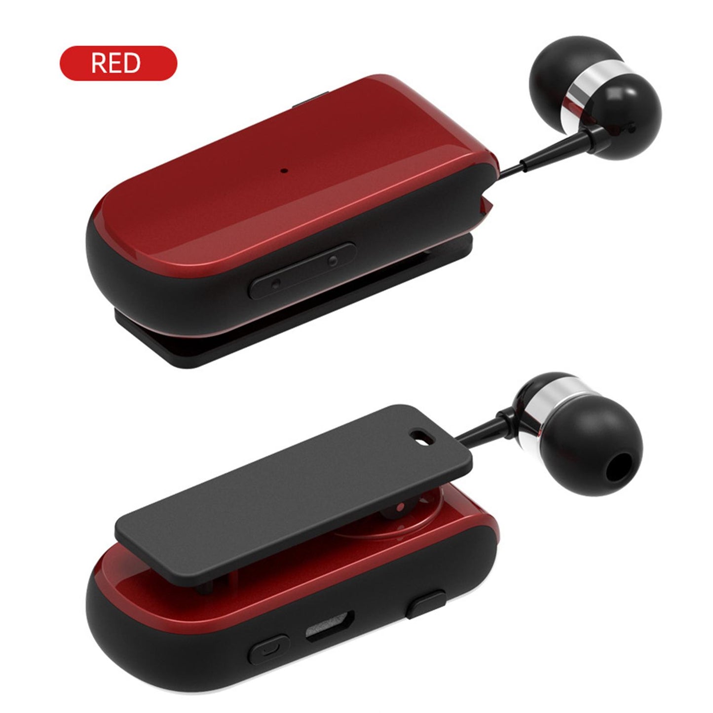 collar Earphone in Ear Lightweight Vibration for Running Sport Gifts Red