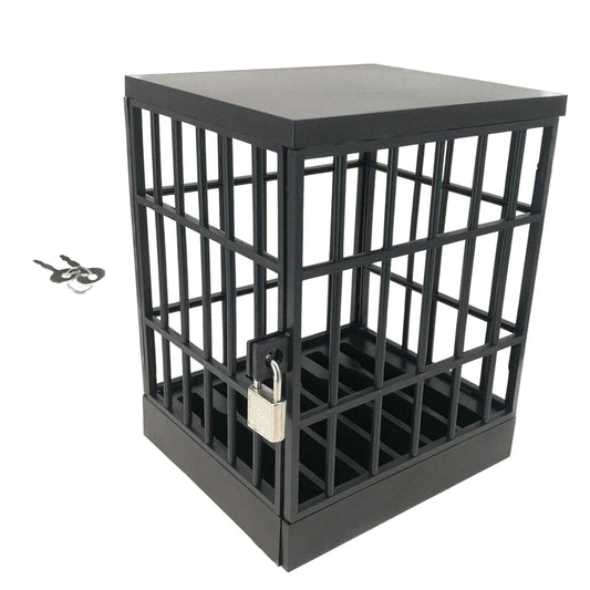Mobile Phone Lock Box Jail Prison Novelty Gift for Kids Adults Phones Black