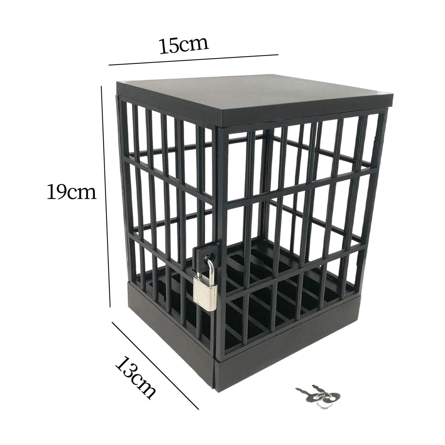 Mobile Phone Lock Box Jail Prison Novelty Gift for Kids Adults Phones Black