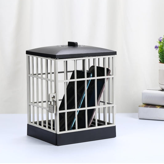Smartphone Lock Box with Phone Jail Prison for Office Party Black Gray