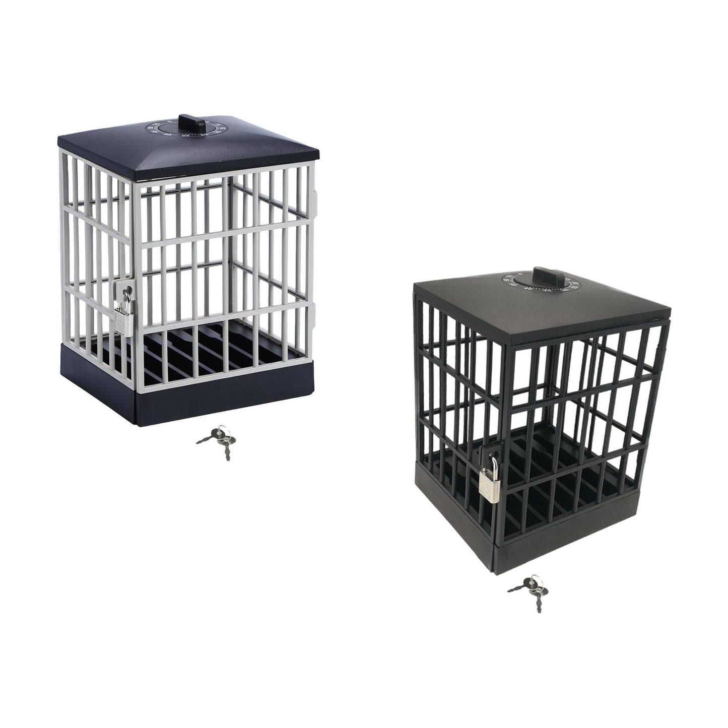 Smartphone Lock Box with Phone Jail Prison for Office Party Black Gray