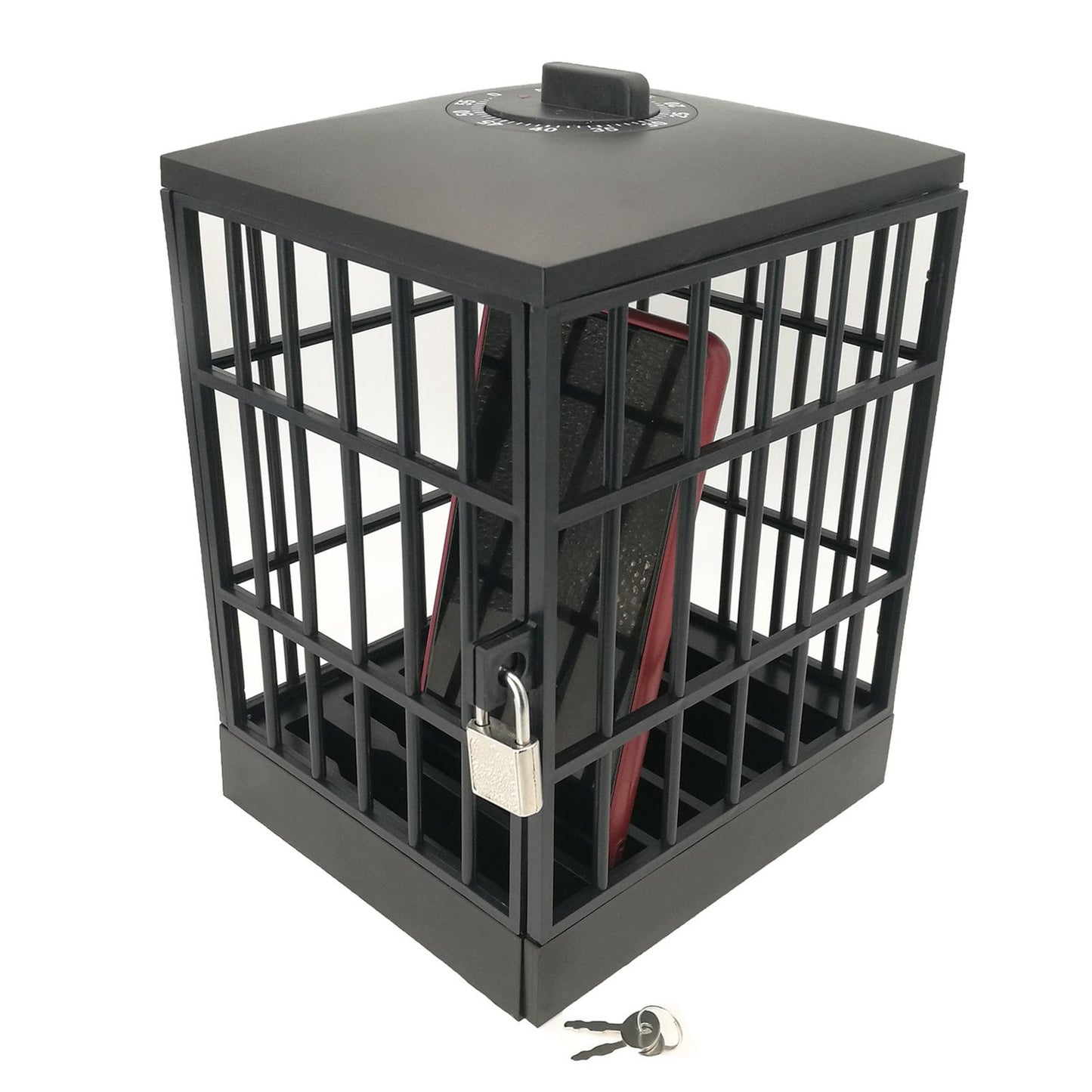 Smartphone Lock Box with Phone Jail Prison for Office Party Black 