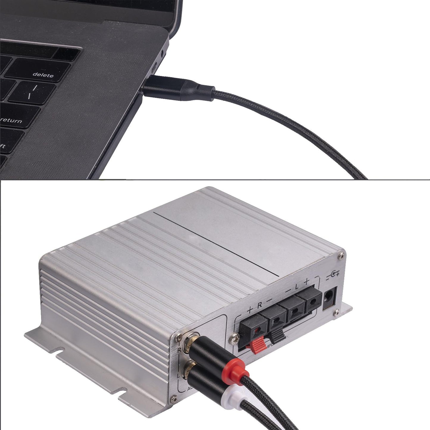 Type C to Dual RCA High Compatibility Audio for Mixers Phones Amplifiers 1m