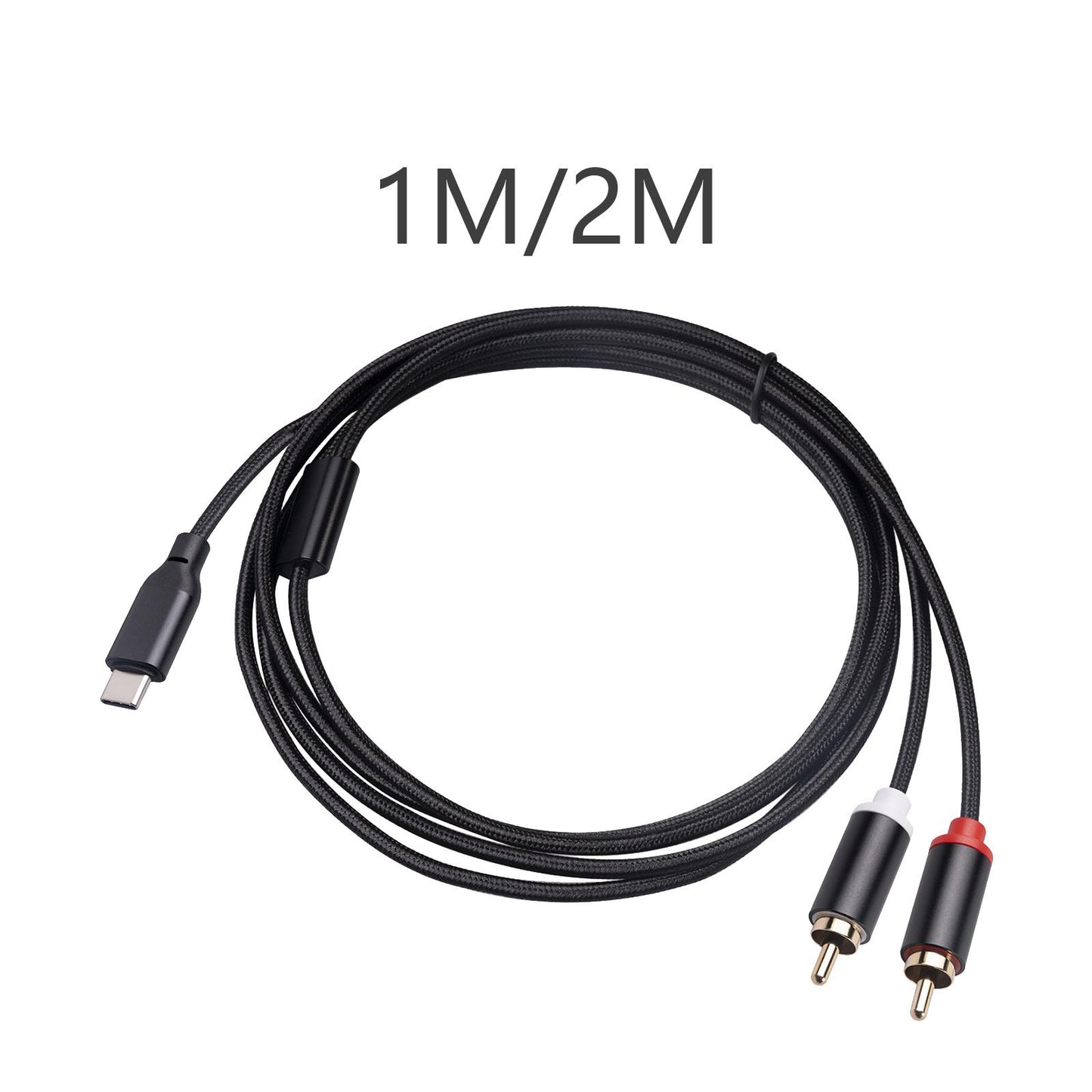 Type C to Dual RCA High Compatibility Audio for Mixers Phones Amplifiers 1m