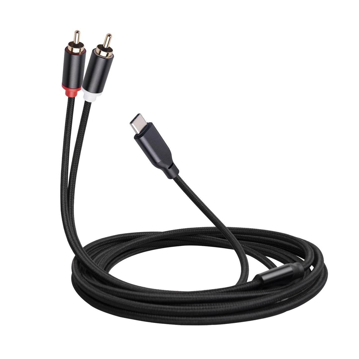 Type C to Dual RCA High Compatibility Audio for Mixers Phones Amplifiers 2m