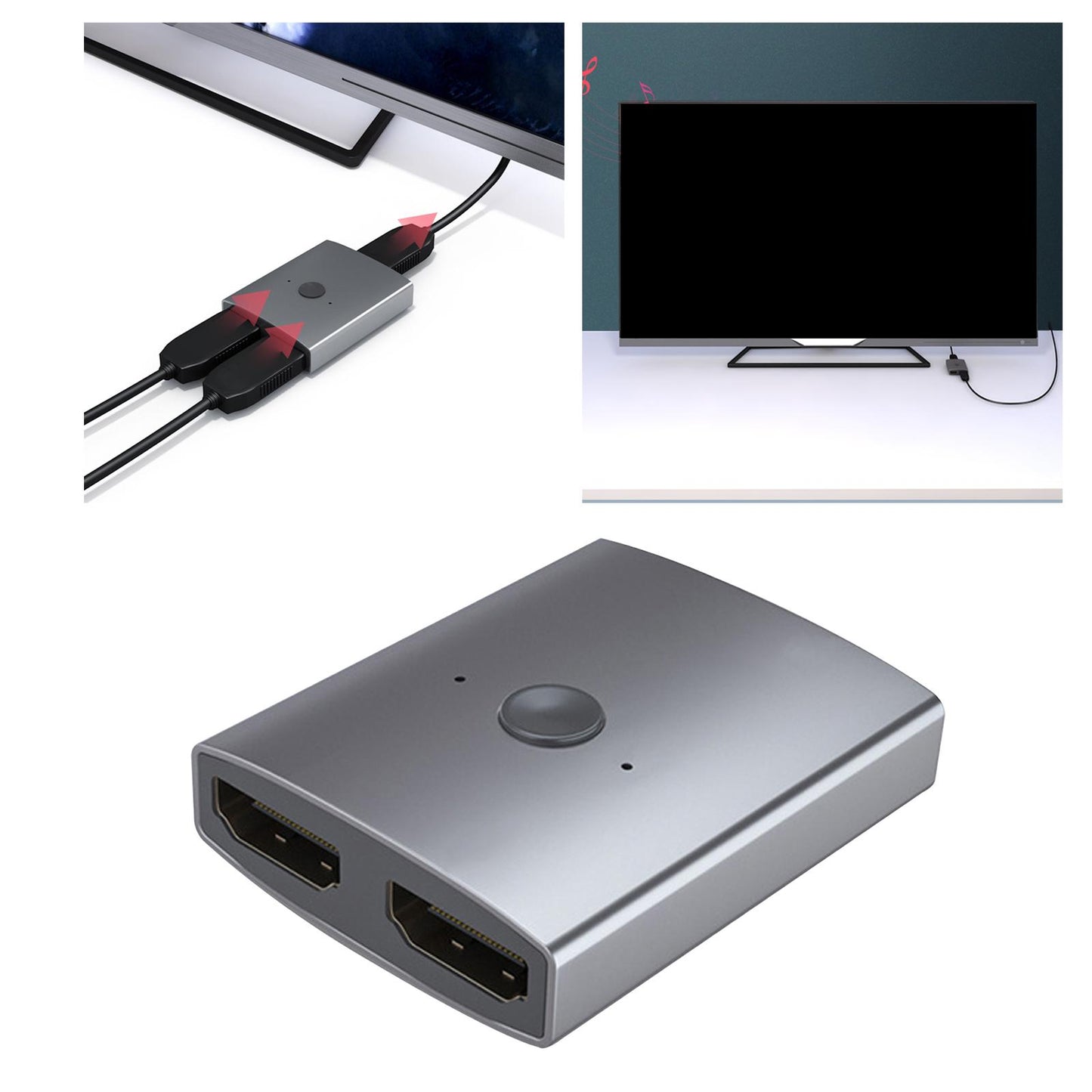 HDMI Switcher Splitter Bi Direction 2 in 1 Out / for Computer Set Monitors