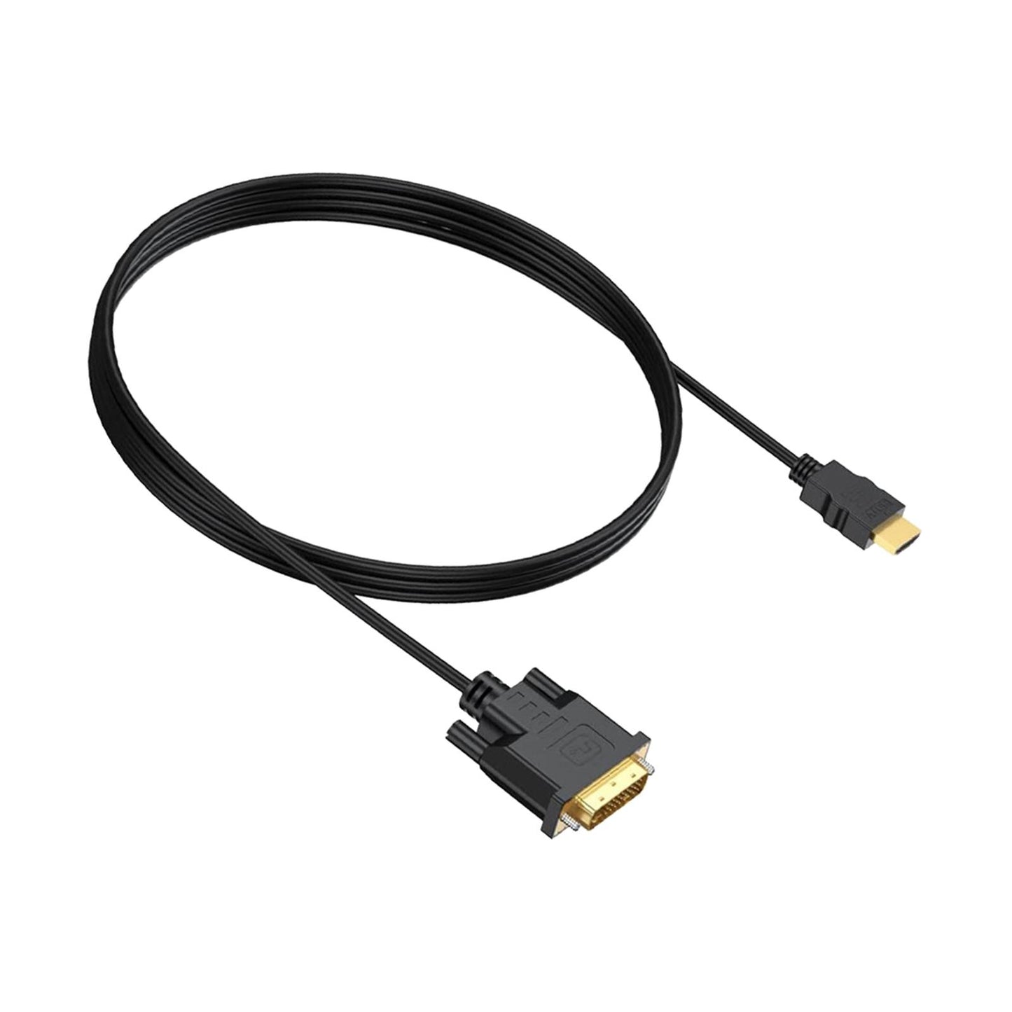 DVI to HDMI Adapter Cable HDMI Male to Dvi-D Male for Desktops TV Monitors 1.5m