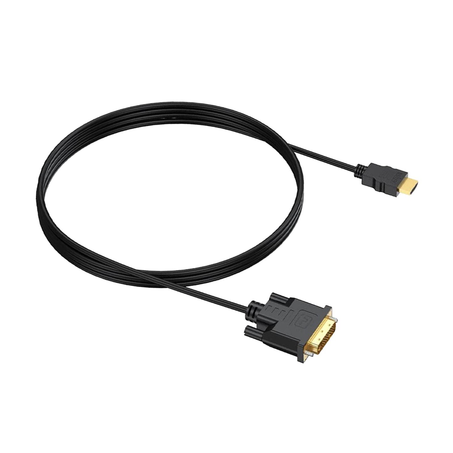 DVI to HDMI Adapter Cable HDMI Male to Dvi-D Male for Desktops TV Monitors 2m