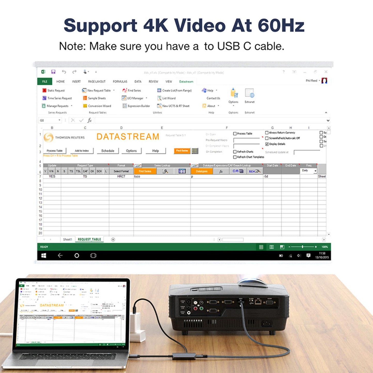 HDMI to USB C Cable Adapter Plug and Play PVC Outer Cover for Home PC Travel