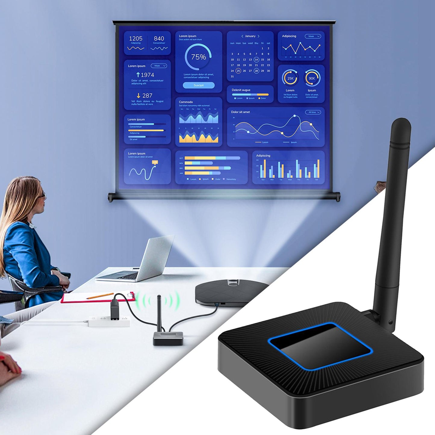 Screen Display Adapter WiFi Display Dongle for projector for 8.0 above