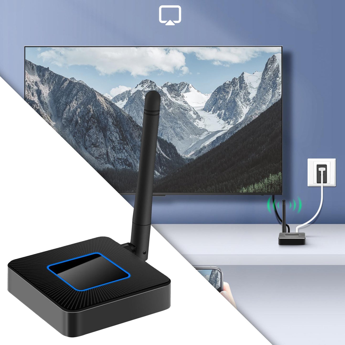 Screen Display Adapter WiFi Display Dongle for projector for 8.0 above