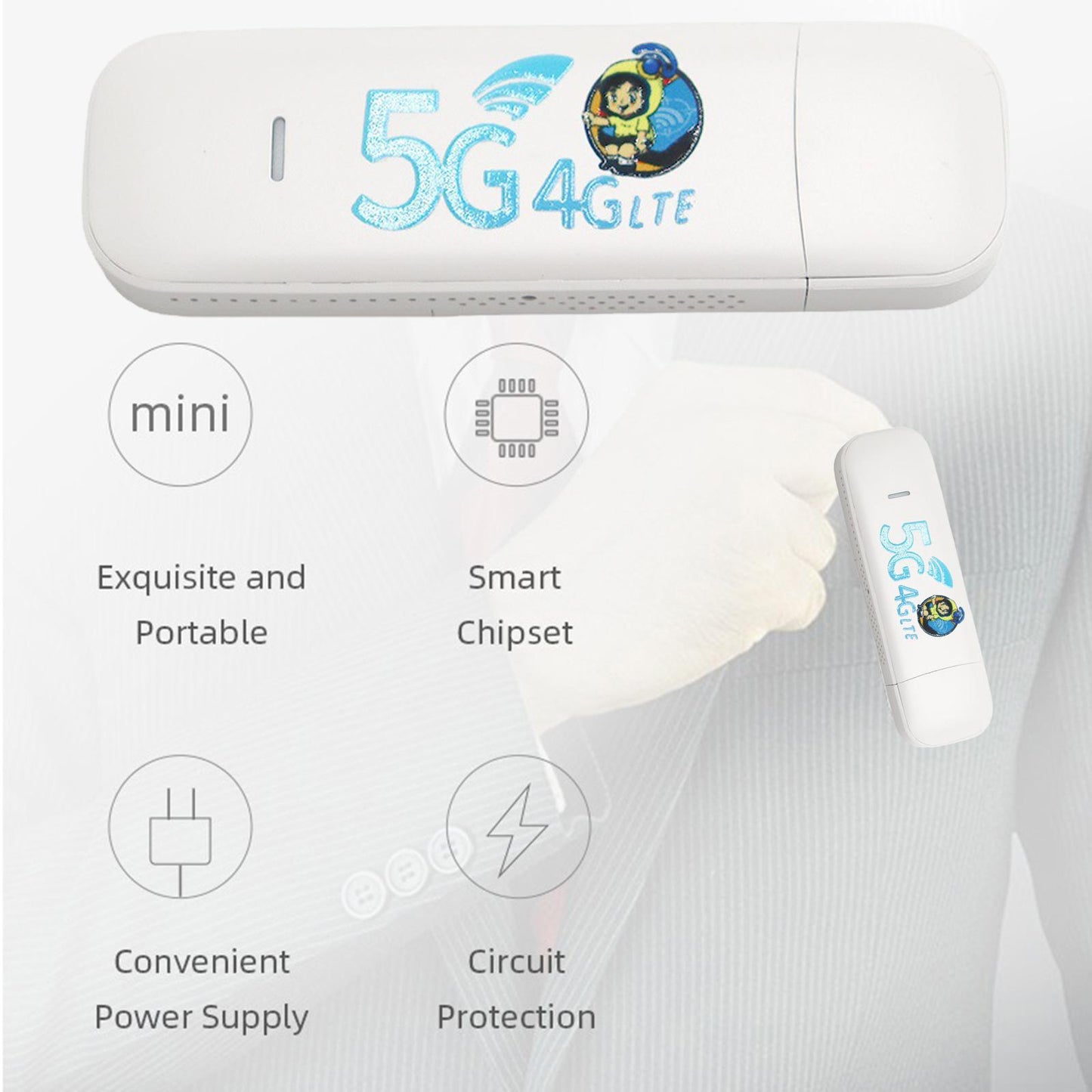 WiFi Router Portable mobile Dongle 150Mbps Adapter for Laptop PC Travel