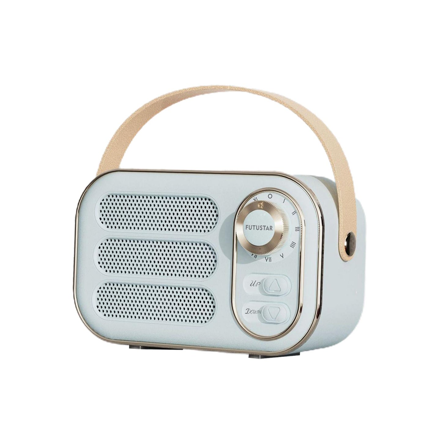 Retro Style Wireless Speaker Music Player Rechargeable for Home Decoration Blue