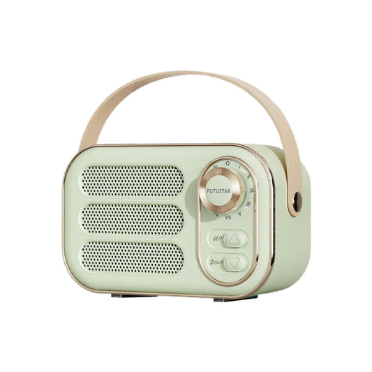 Retro Style Wireless Speaker Music Player Rechargeable for Home Decoration Green