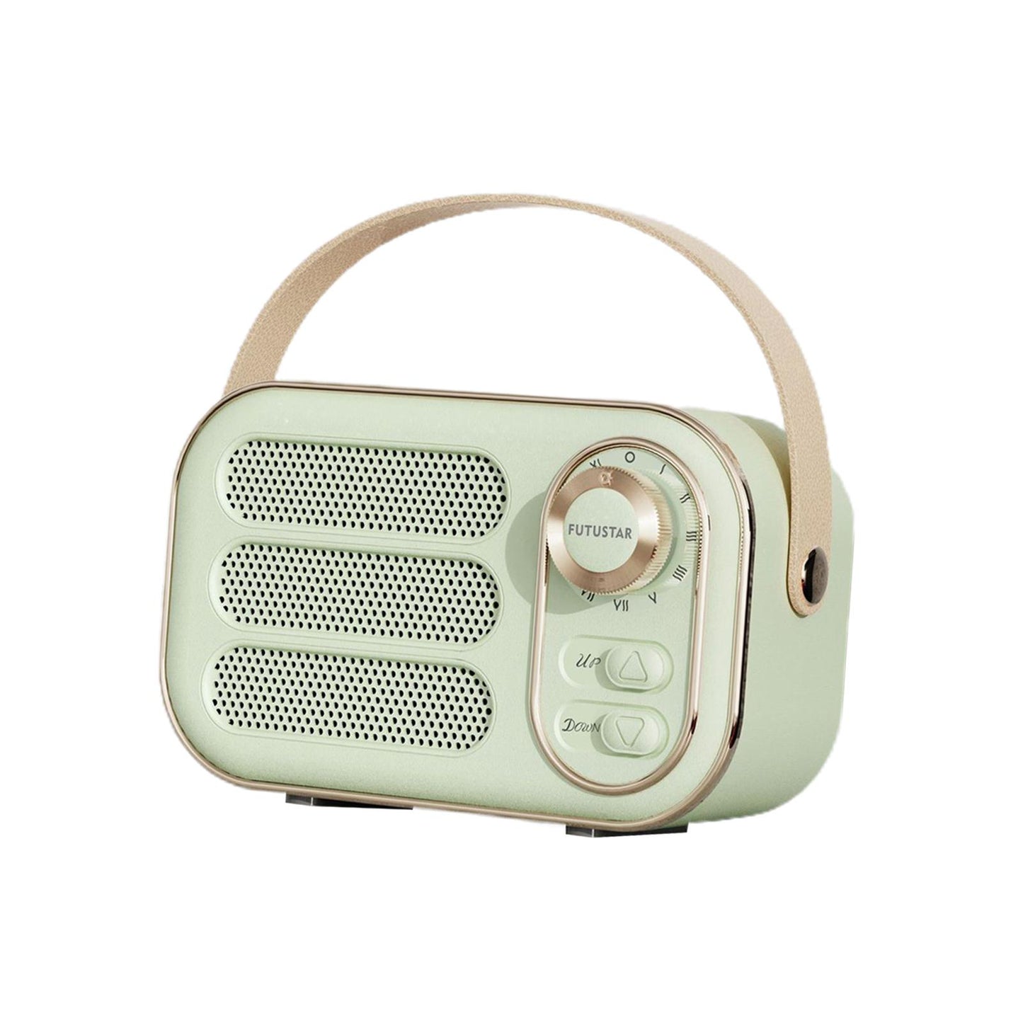 Retro Style Wireless Speaker Music Player Rechargeable for Home Decoration Green
