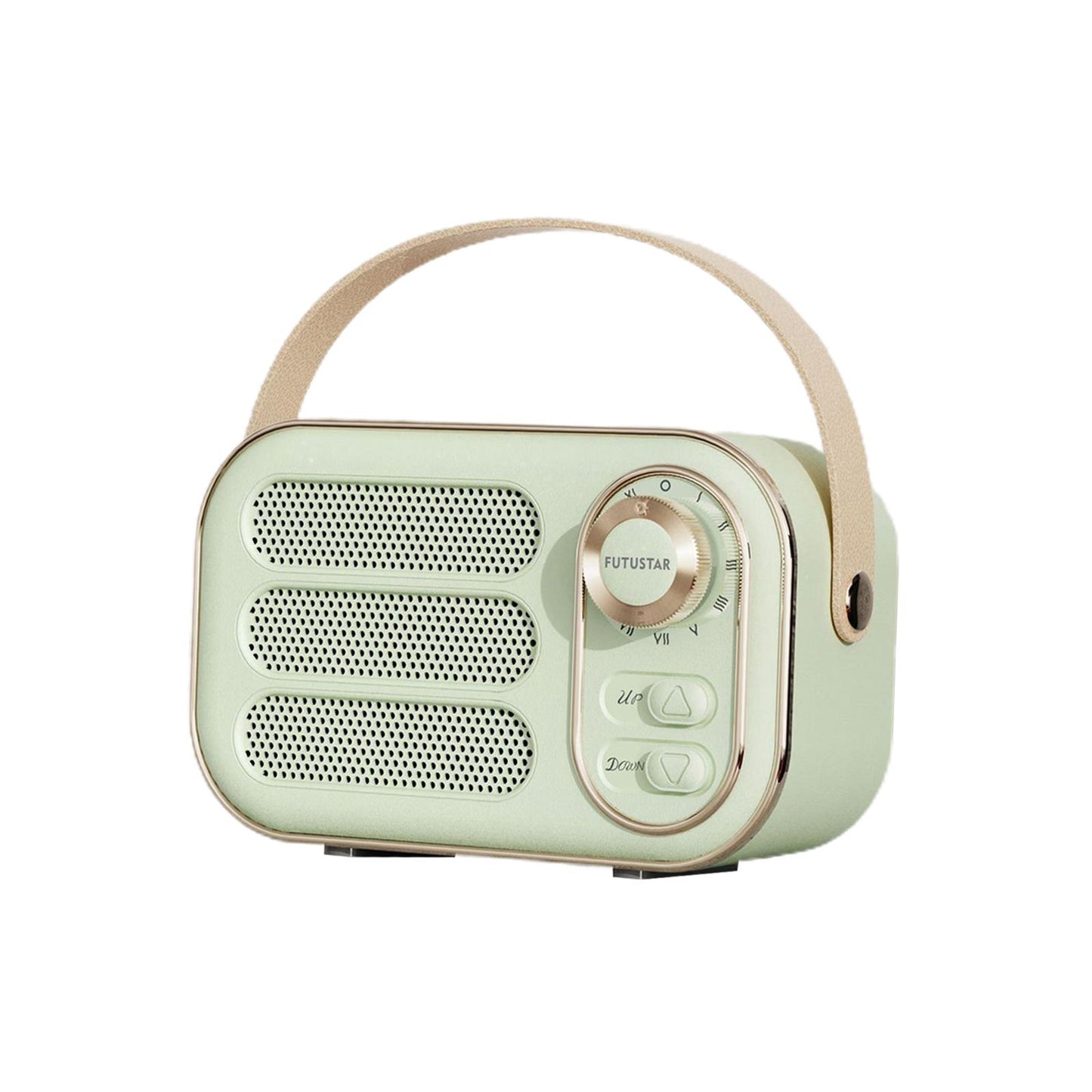 Retro Style Wireless Speaker Music Player Rechargeable for Home Decoration Green
