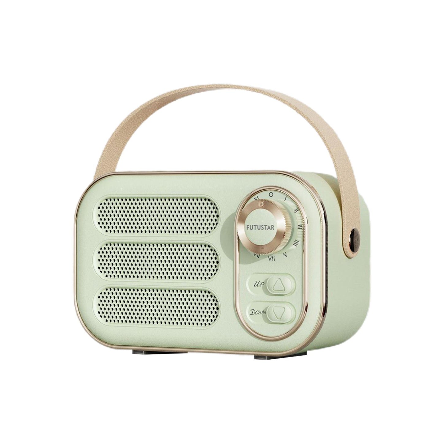 Retro Style Wireless Speaker Music Player Rechargeable for Home Decoration Green