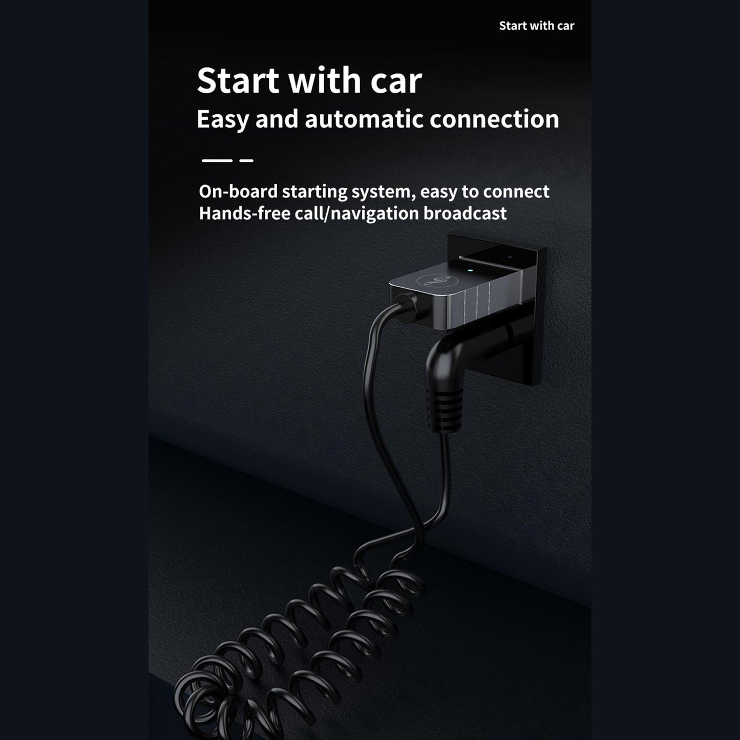 Car USB AUX Receiver Adapter 3.5mm Audio Receiver music for Speakers Black with Charger