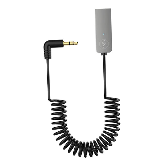 Car USB AUX Receiver Adapter 3.5mm Audio Receiver music for Speakers Black with Charger