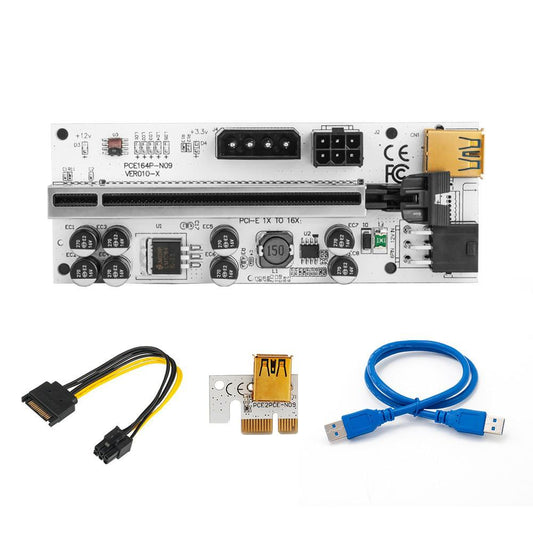 Pci-E Riser Card PCIe 1x to 16x Extender Pci-E Riser Adapter Card Durable