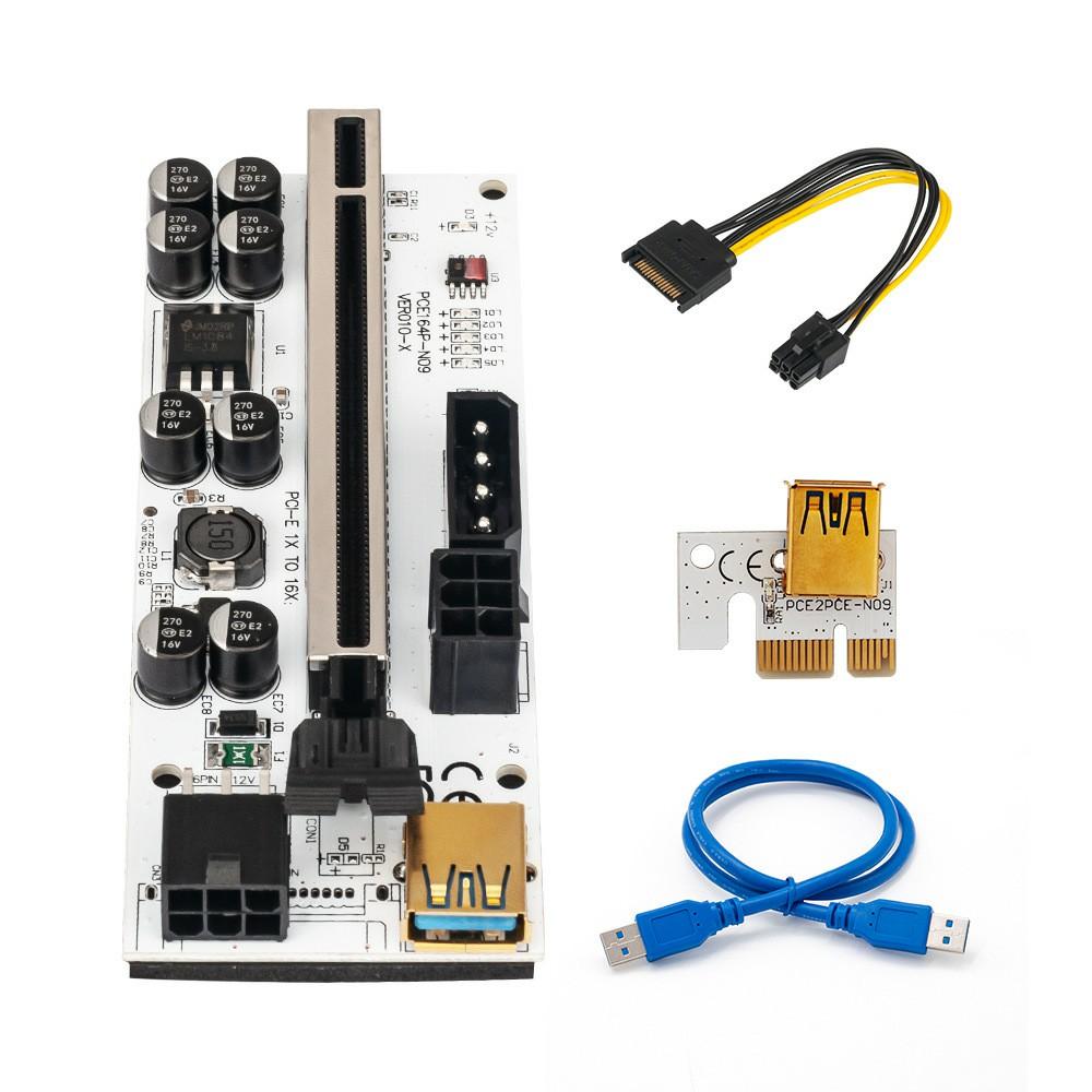 Pci-E Riser Card PCIe 1x to 16x Extender Pci-E Riser Adapter Card Durable