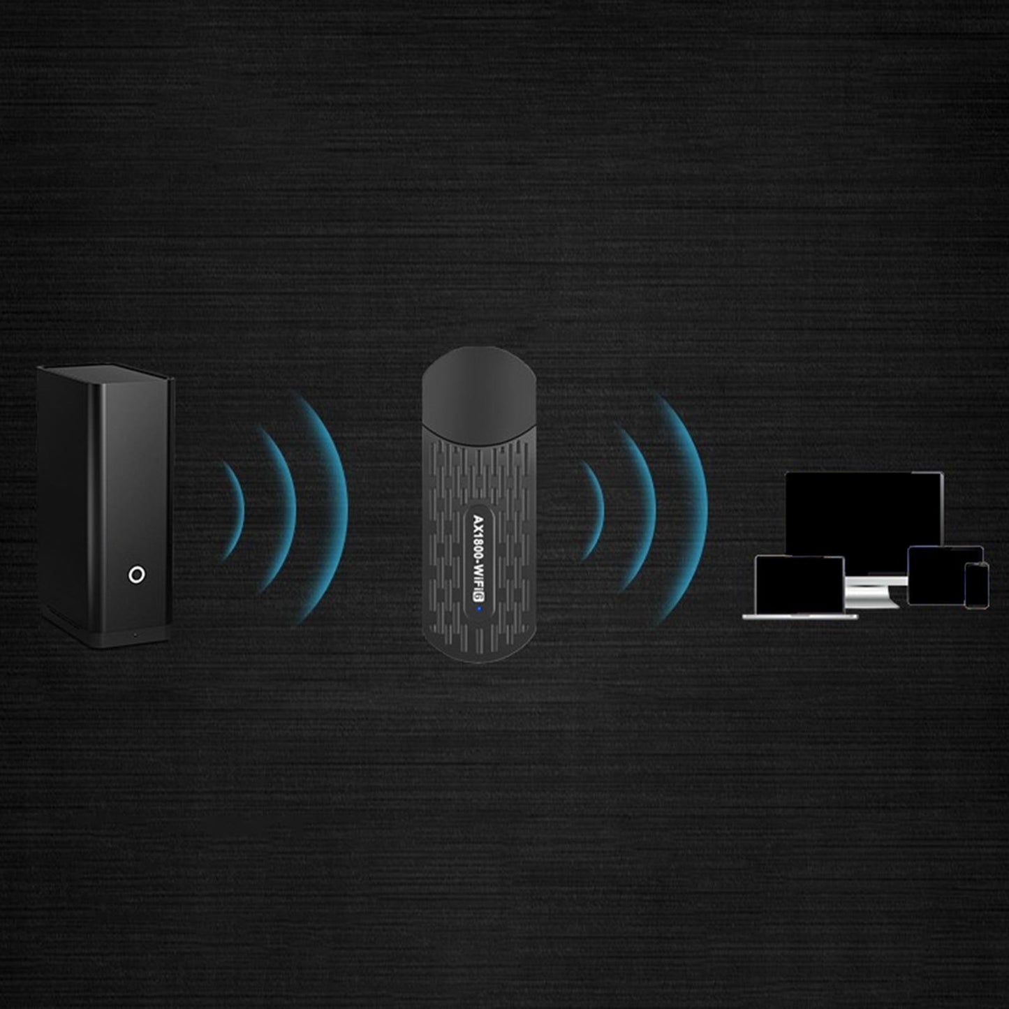 WiFi USB Adapter USB WiFi 6 Dongle WiFi USB 3.0 Adapter 1800Mbps for Desktop